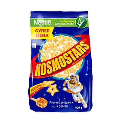 Готовый завтрак Nestle Kosmostars медовый 225 гр