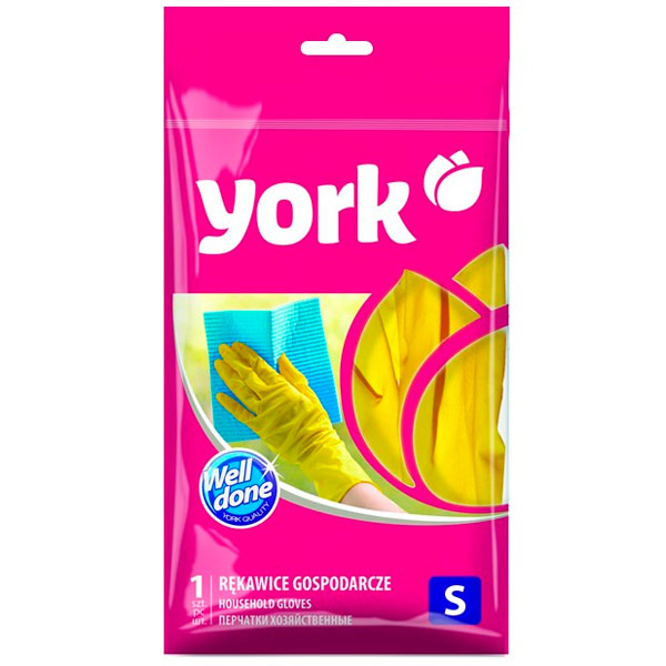 Перчатки York хозяйственные размер S 