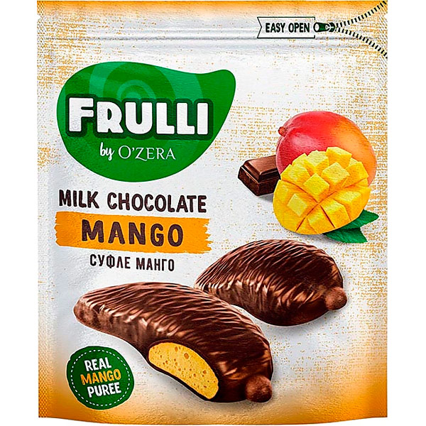 Конфеты OZera Frulli суфле манго в шоколаде 125 гр