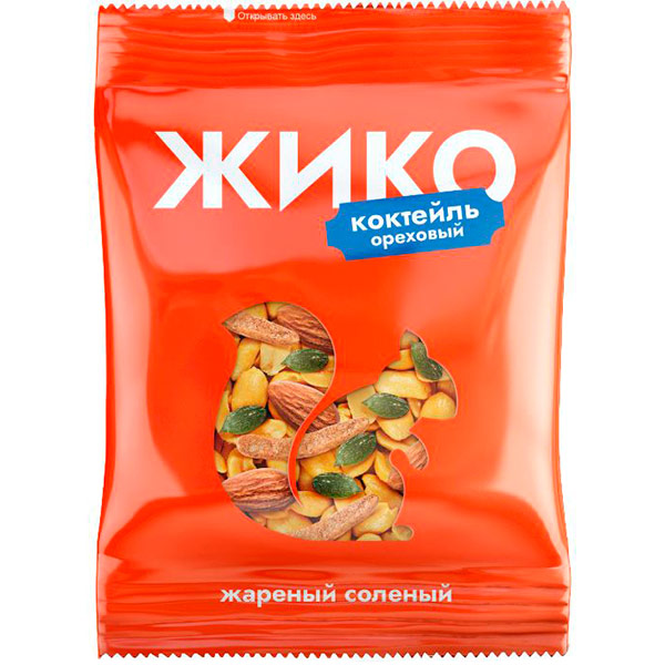 Коктейль ореховый Жико соленый с добавление чипсов 35 гр