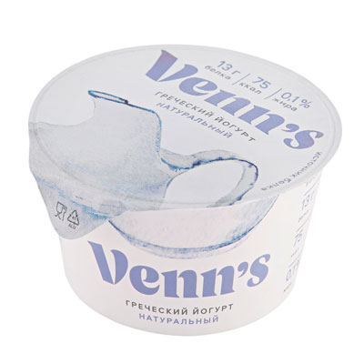 Йогурт греческий натуральный Venn's 0,1%