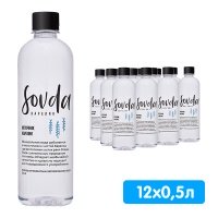 Вода Sovda Карелия 0.5 литра, без газа, пэт, 12 шт. в уп.