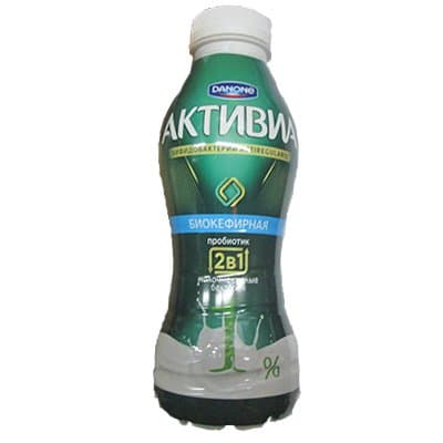 Кефир Активиа с пробиотиком 1% БЗМЖ 450 гр