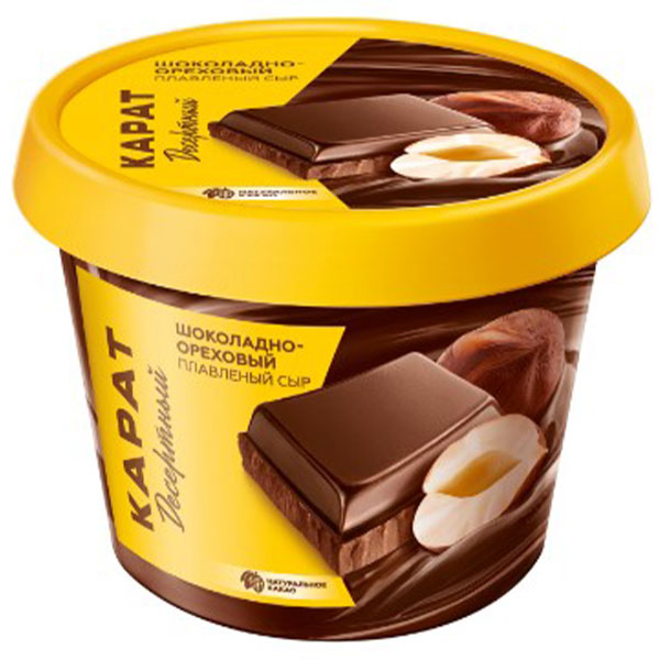 Сыр Карат плавленый шоколадно-ореховый 30% БЗМЖ 230 гр