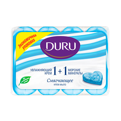 Крем-мыло Duru смягчающее морские минералы 90 гр (4 шт)