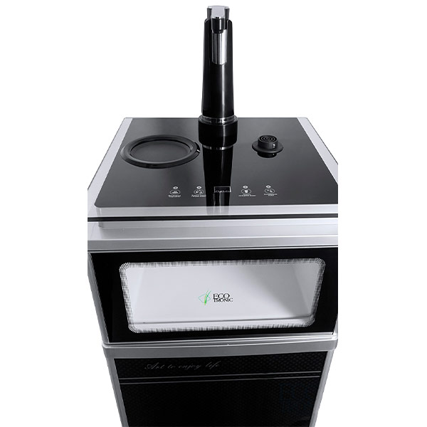 Кулер с чайным столиком Тиабар Ecotronic TB3-LE UV серебристый/черный (шкафчик 7 литров)