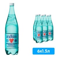 Вода Д.Р. Целебнов (Доктор Гааз) 1.5 литра, газ, пэт, 6 шт. в уп.