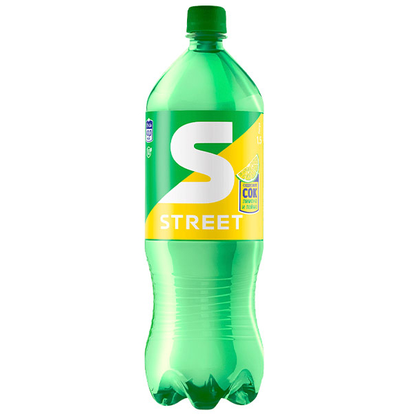 Напиток Стрит / Street 1.5 литра, газ, пэт, 6 шт. в уп.