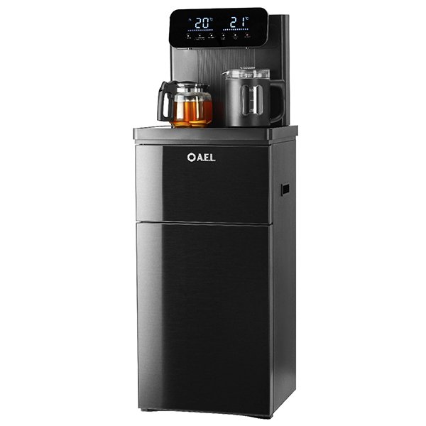 Кулер с чайным столиком Тиабар AEL LD-AEL-80a черный (шкафчик 4 литра)