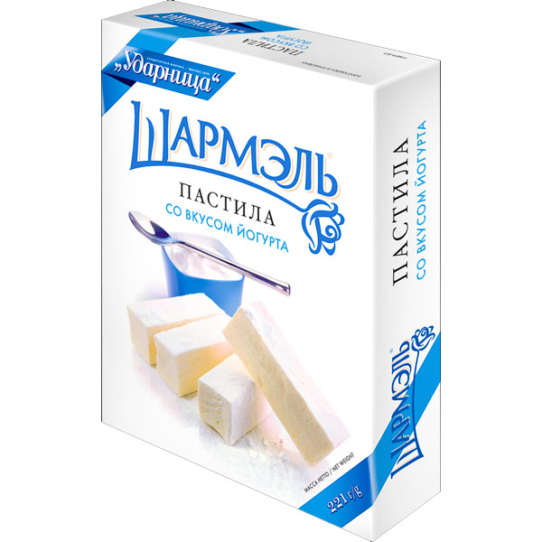 Пастила Шармель Ударница  со вкусом йогурта 221 гр