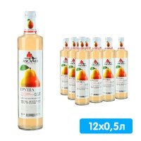 Аскания Груша 0.5 литра, газ, стекло, 12 шт. в уп.