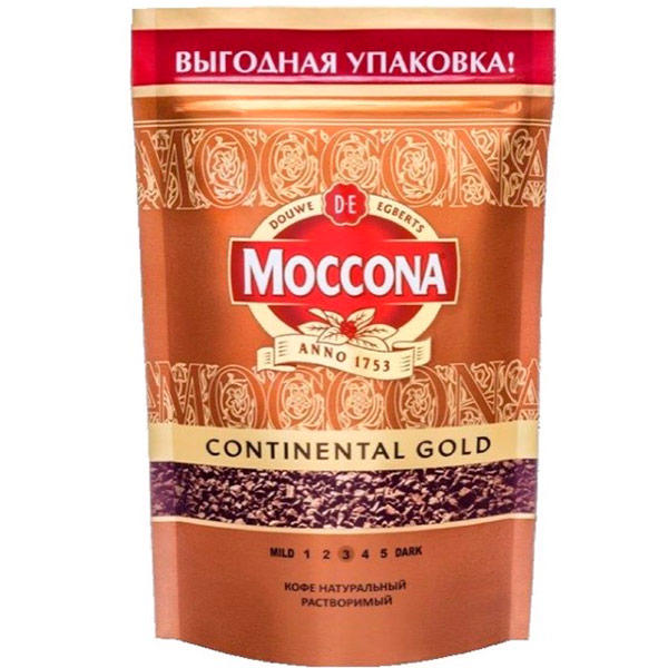 Кофе Moccona Continental Gold субл. м/у 140 гр.