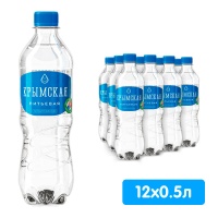 Вода Крымская питьевая 0.5 литра, без газа, пэт, 12 шт. в уп.