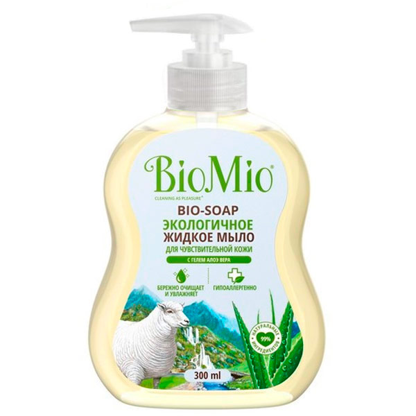 Жидкое мыло BioMio Bio-Soap с гелем Алоэ Вера 300 мл