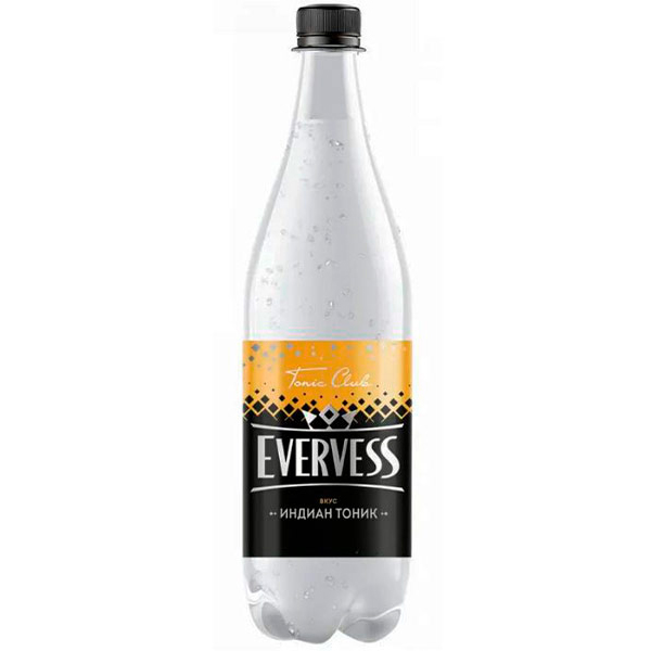 Напиток Evervess / Эвервес Индиан Тоник 1 литр, сильногазированный, пэт, 12 шт. в уп.