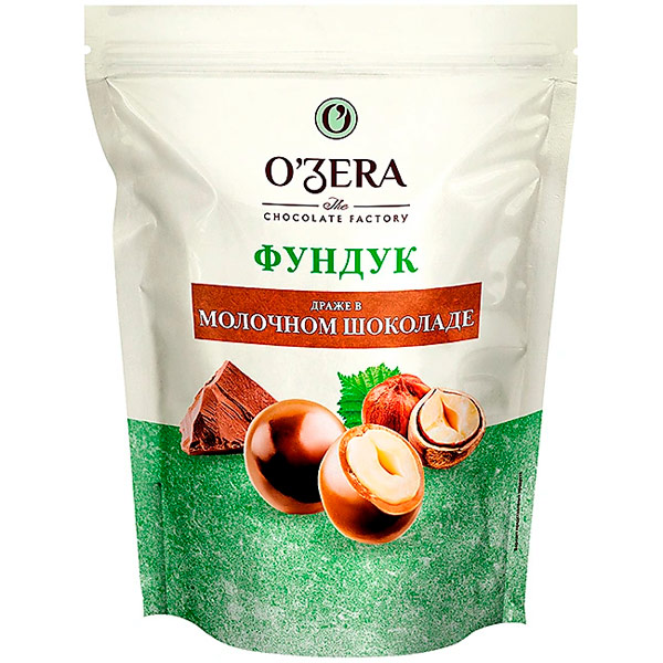 Драже OZera Фундук в молочном шоколаде 150 гр