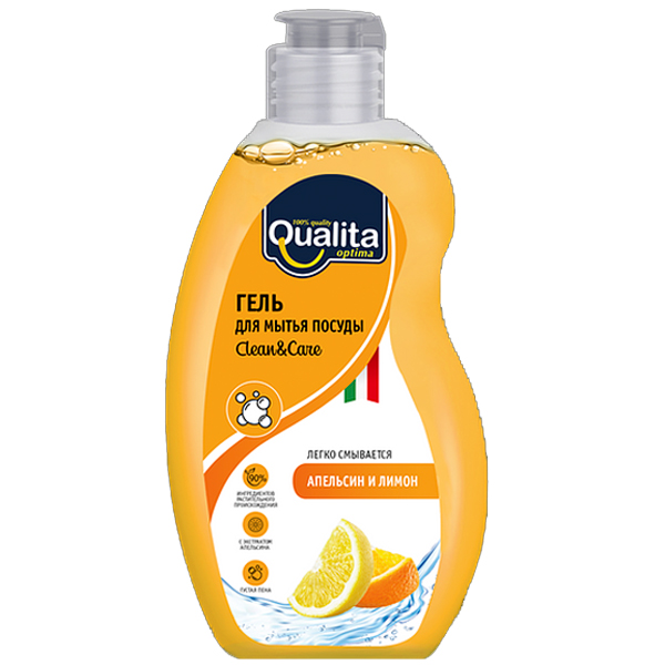 Средство для мытья посуды Qualita Lemon&Orange 500 мл