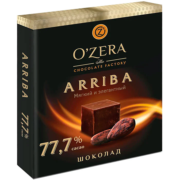 Шоколад OZera Arriba содержание какао 77,7%  90 гр