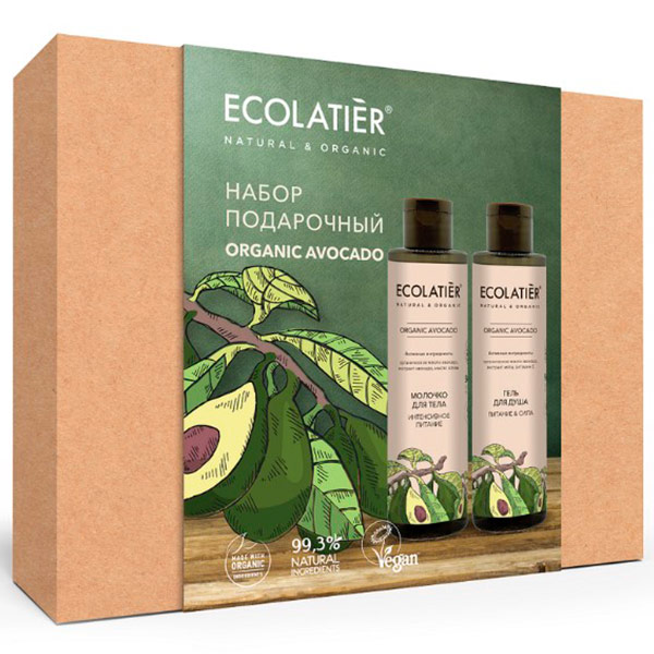 Подарочный набор Ecolatier organic avocado Гель для душа и Молочко для тела - фото 1