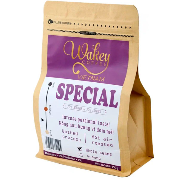 

Кофе Wakey coffee 30% арабика, 70% робуста, зерно, в/у 1 кг