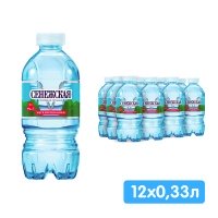 Вода Сенежская 0.33 литра, без газа, пэт, 12 шт. в уп.