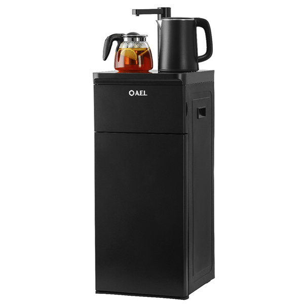 Кулер с чайным столиком Тиабар AEL LK-AEL-53a черный (шкафчик 3 литра)