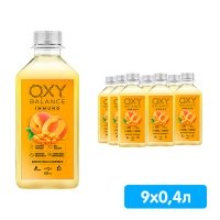 Oxy Balance Immuno абрикос, облепиха 0.4 литра, пэт, 9 шт. в уп.