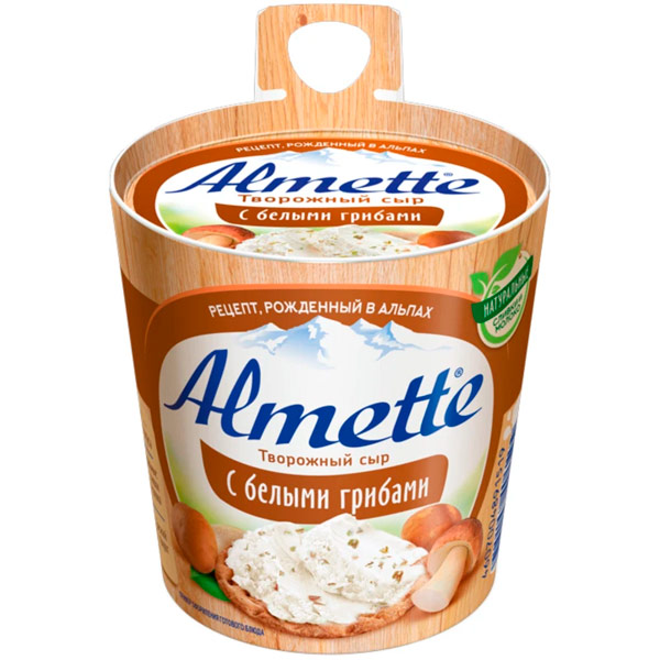 Сыр Almette творожный с белыми грибами 60% БЗМЖ 150 гр