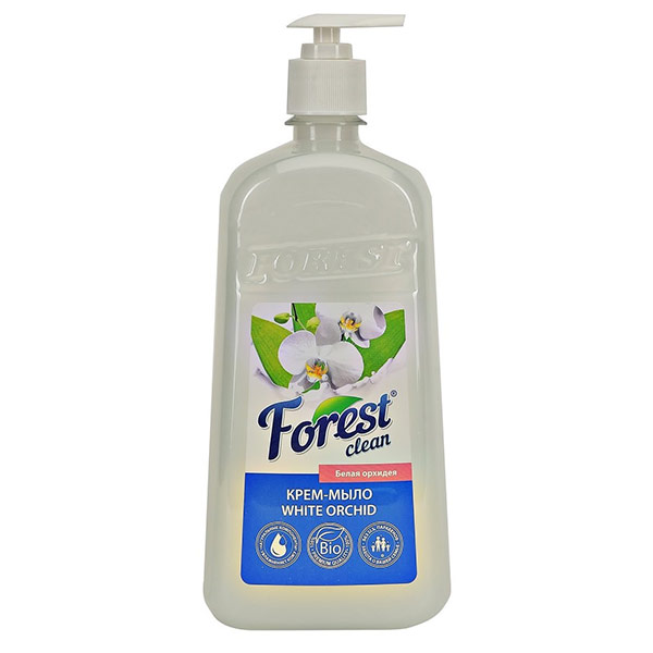 Жидкое крем-мыло Forest clean белая орхидеа 1 литр