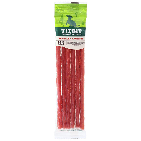Колбаски Titbit для собак Кальяри 20 гр