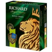 Чай зеленый Richard Royal Green / Ричард Роял Грин 100 пак. в уп.