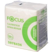 Салфетки столовые Focus Economic Choice белые 1 слой (100 листов)