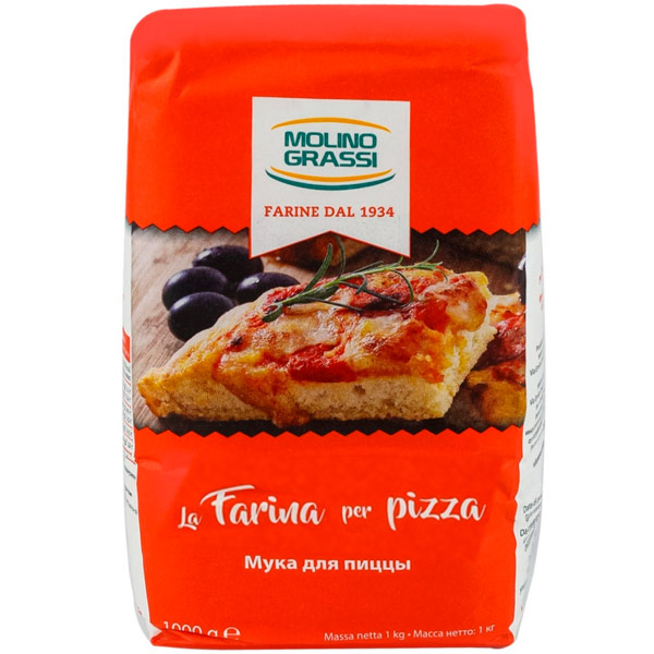 Мука Molino Grassi пшеничная для пиццы и фокаччи 1 кг