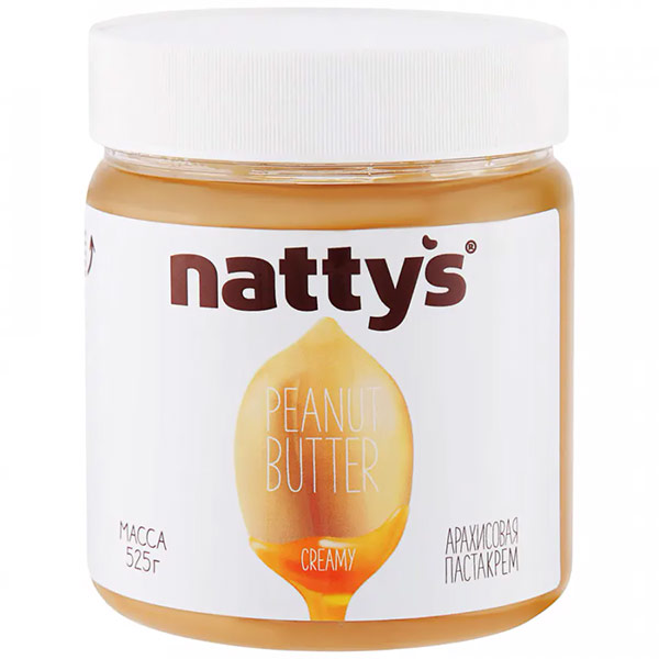 Арахисовая паста-крем Nattys Creamy с мёдом 525 гр - фото 1