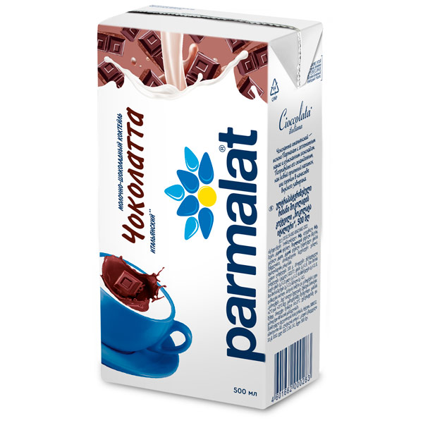 Молочный коктейль Parmalat Чоколатта итальяно 1,9% БЗМЖ 500 гр