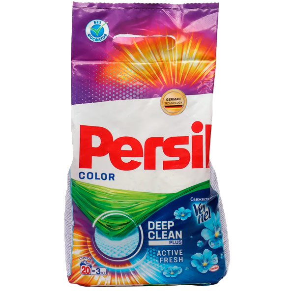 Стиральный порошок PERSIL Deep Clean Color Свежесть Вернель автомат 3 кг