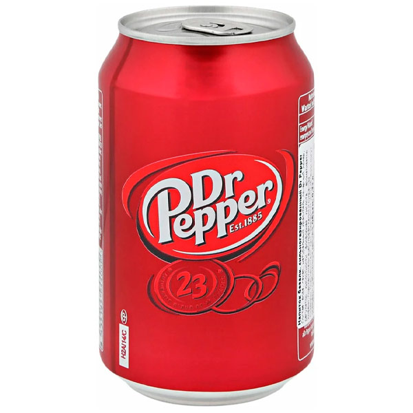 Dr.Pepper / Доктор Пеппер Original 0.33 литра, ж/б, 24 шт. в уп