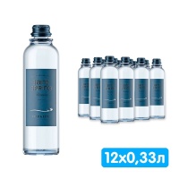 Вода Святой Источник Резерв / Saint Spring Reserve 0.33 литра, газ, стекло, 12 шт. в уп.
