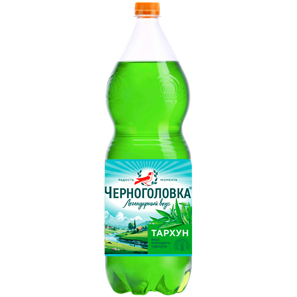 Черноголовка Тархун 2 литра, газ, пэт, 6 шт. в уп.