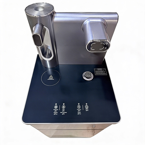 Кулер с чайным столиком Б/У Ecotronic TB41-LE темно-серый (шкафчик 7 литров)