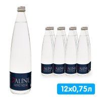 Вода Jaline 0.75 литра, газ, стекло, 12 шт. в уп.