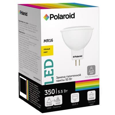 

Светодиодная лампа Polaroid PL16-5.53