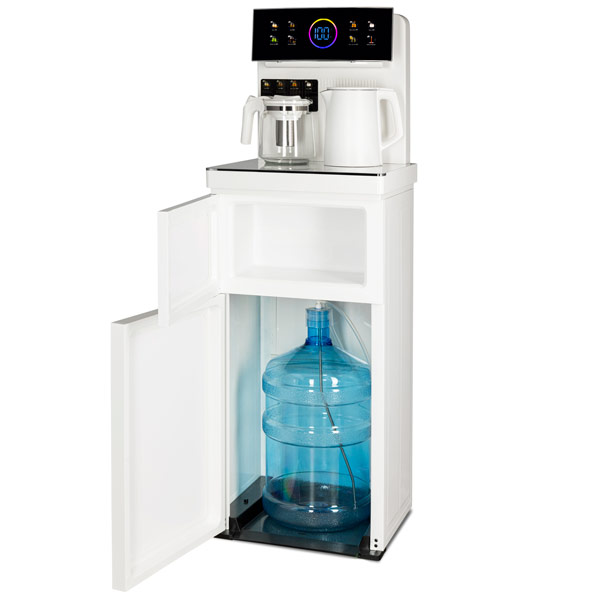 Кулер с чайным столиком Тиабар Ecotronic TB25-LNR белый (шкафчик 7 литров)