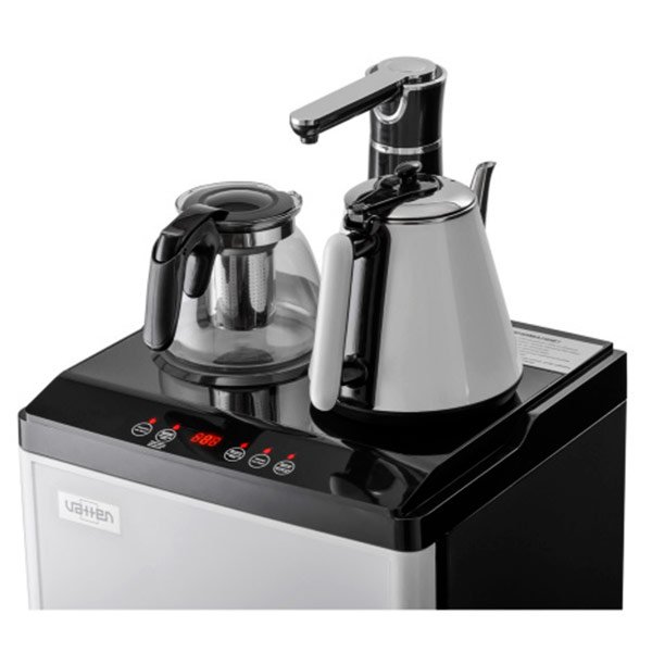 Кулер с чайным столиком Тиабар Vatten L50WFAT серый (шкафчик 5 литров)