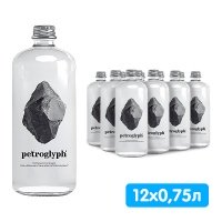 Вода Petroglyph 0.75 литра, без газа, стекло, 12 шт. в уп.