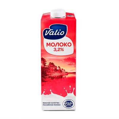 

Молоко Valio Elite 3,2% БЗМЖ 1 кг 973 мл (12 шт. в уп.)
