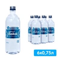 Вода Легенда Байкала 0.75 литра, без газа, стекло, 6 шт. в уп.