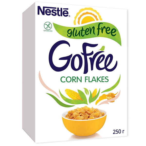 Готовый завтрак безглютеновый Nestle Go free 250 гр