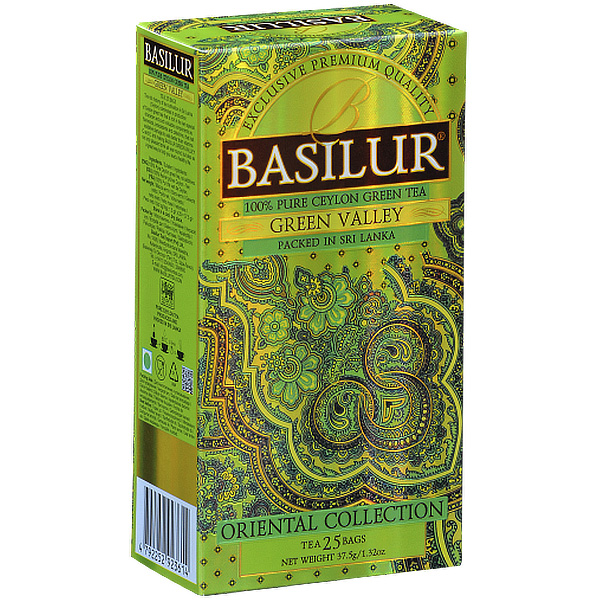 Чай зеленый Basilur Green Valley, 25 пак