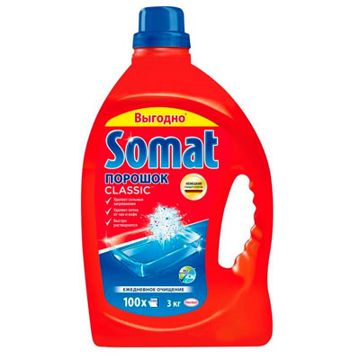 Средство для посудомоечных машин Somat standard soda effect порошок 3 кг
